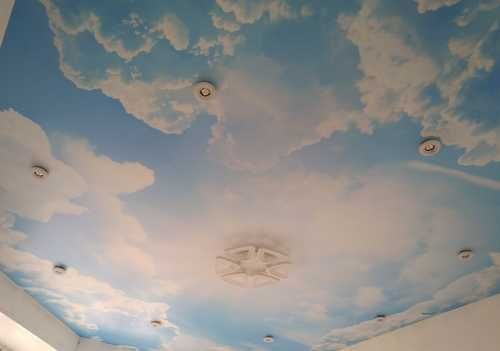 Облака на потолке своими руками: нарисованные, из ваты или воздушных шариков
