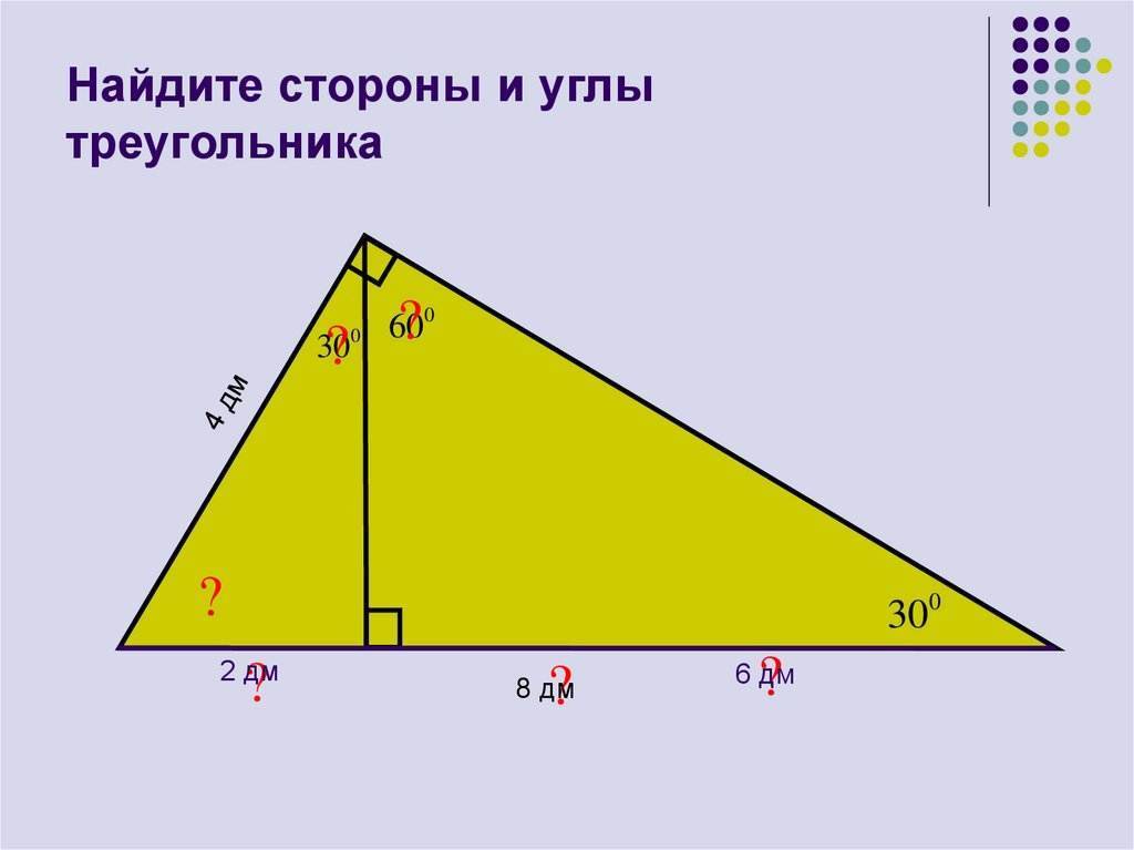 Две стороны и угол треугольника