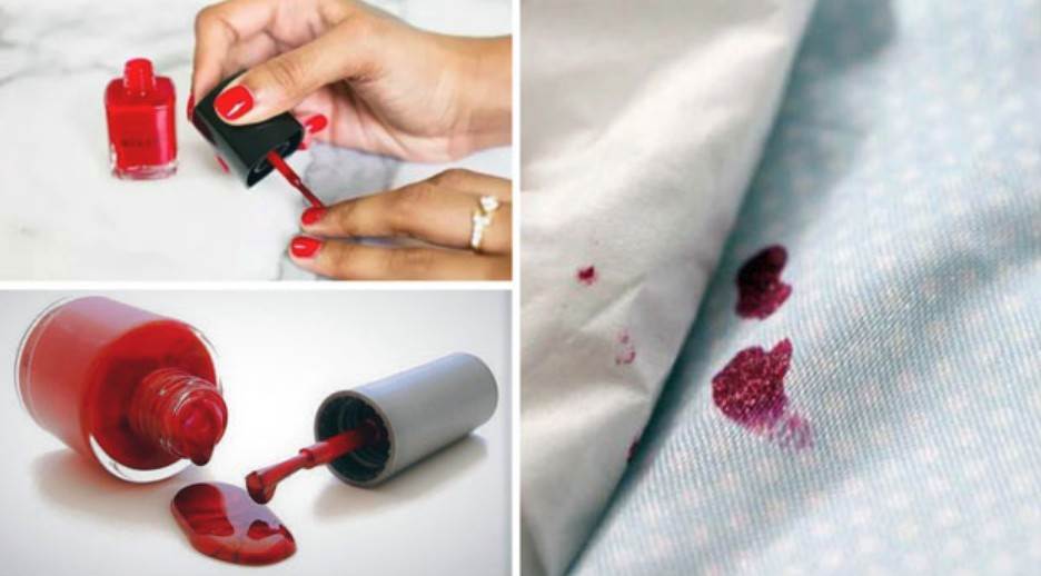 Как отстирать лак для ногтей с одежды: способы и средства