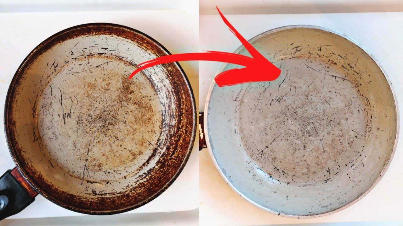 Как очистить сковороду от толстого слоя нагара и жира в домашних условиях