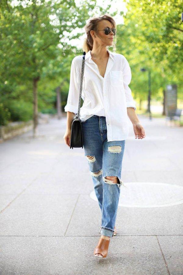 Как носить джинсы с рубашками: правила успешного сочетания, модные женские образы с фотографиями