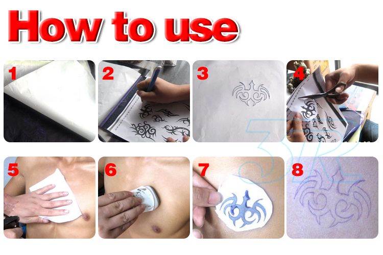 Как перевести изображение с бумаги на кожу