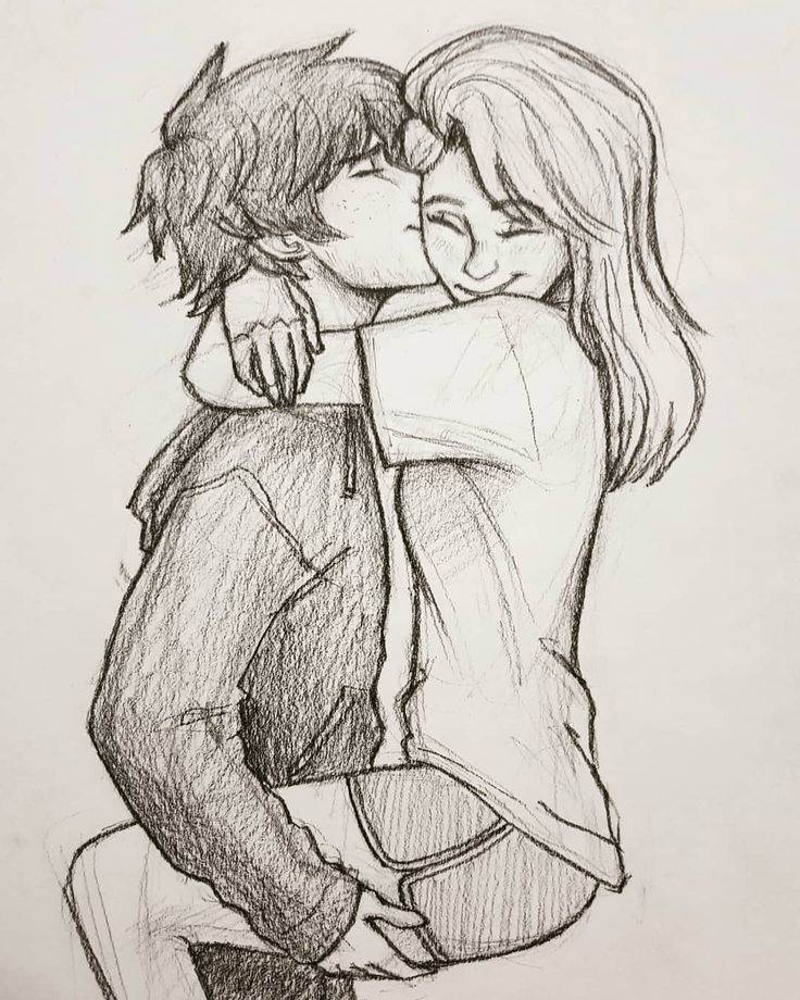 Позы поцелуев для рисования. как нарисовать пару влюбленных. рисуем аниме девушку и парня цветными карандашами поэтапно