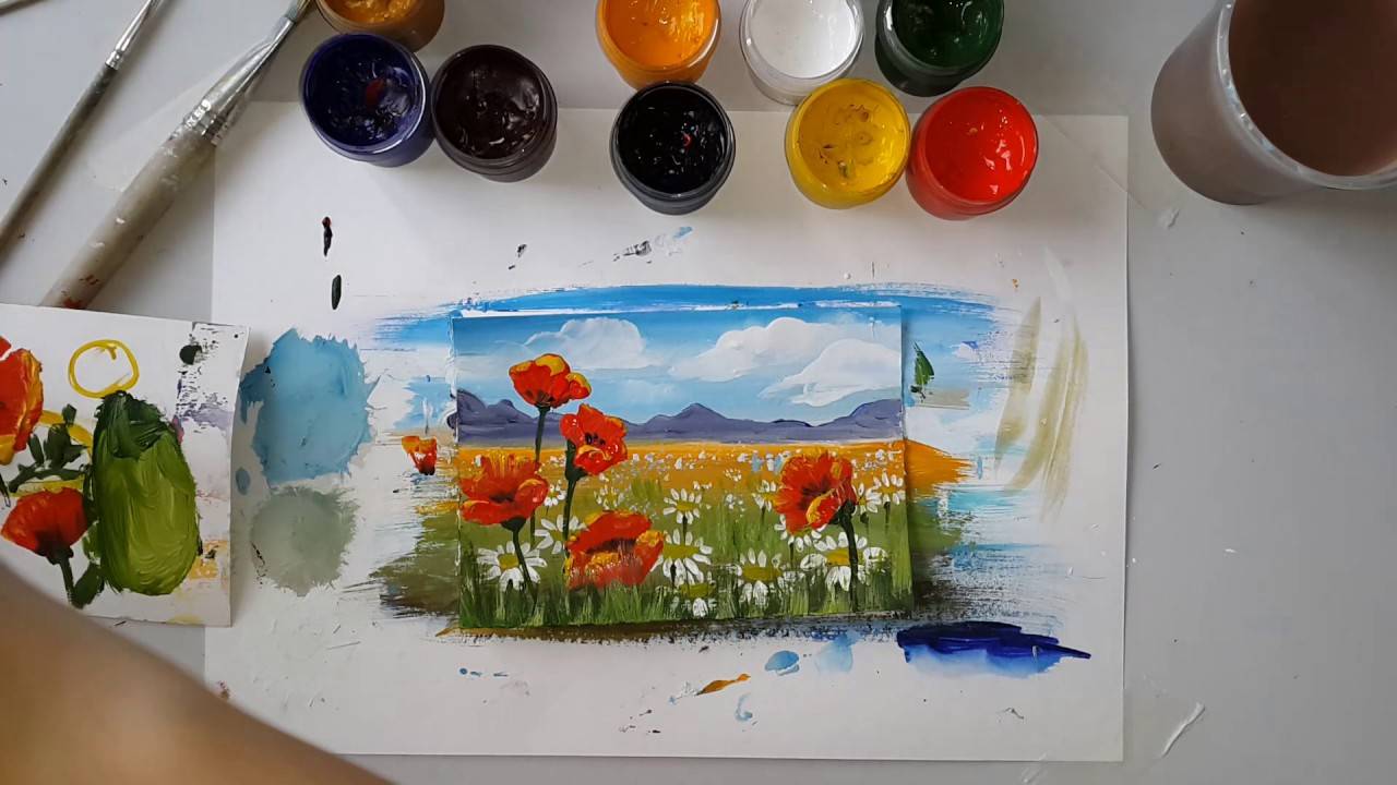 Мастер-класс по рисованию: цветы гуашью, особенности создания картины