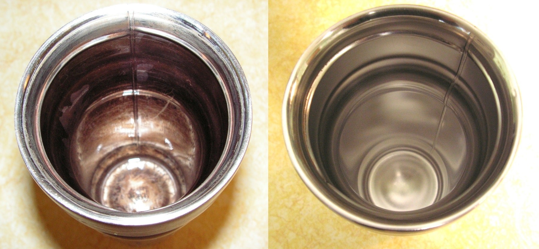 Как почистить термос от чайного налета внутри: чем и как можно отмыть изнутри, как почистить металлические термос из нержавейки от накипи в середине