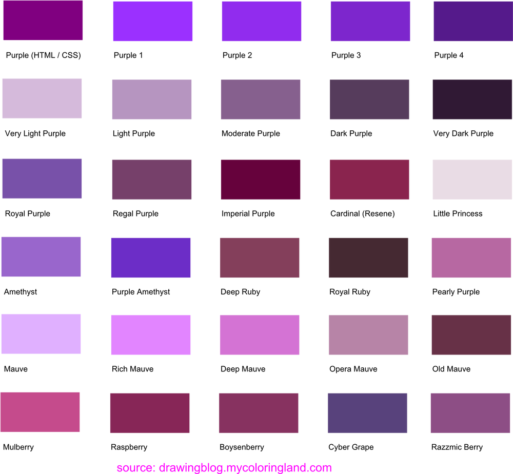 Как получить фиолетовый цвет из красок