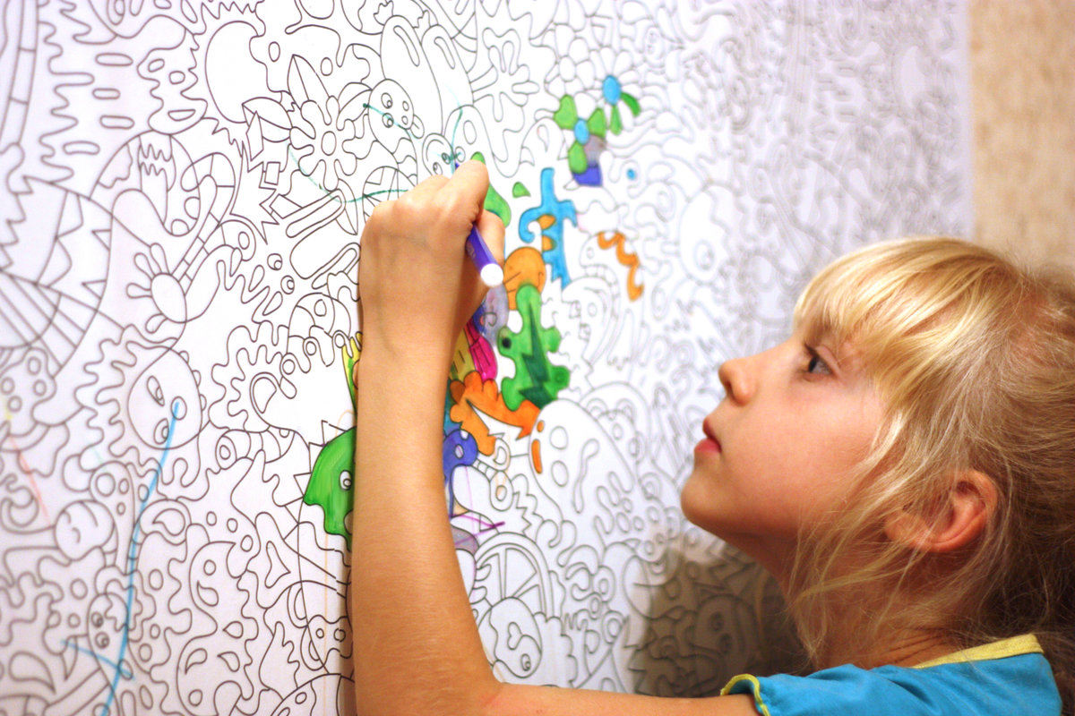 Как красить обои под покраску – дизайнерские штрихи для детской