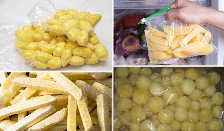 Хранение очищенного картофеля в воде и в вакуумной упаковке