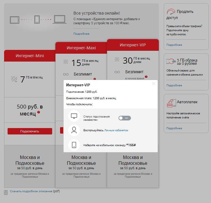 Карта подключения мтс интернет