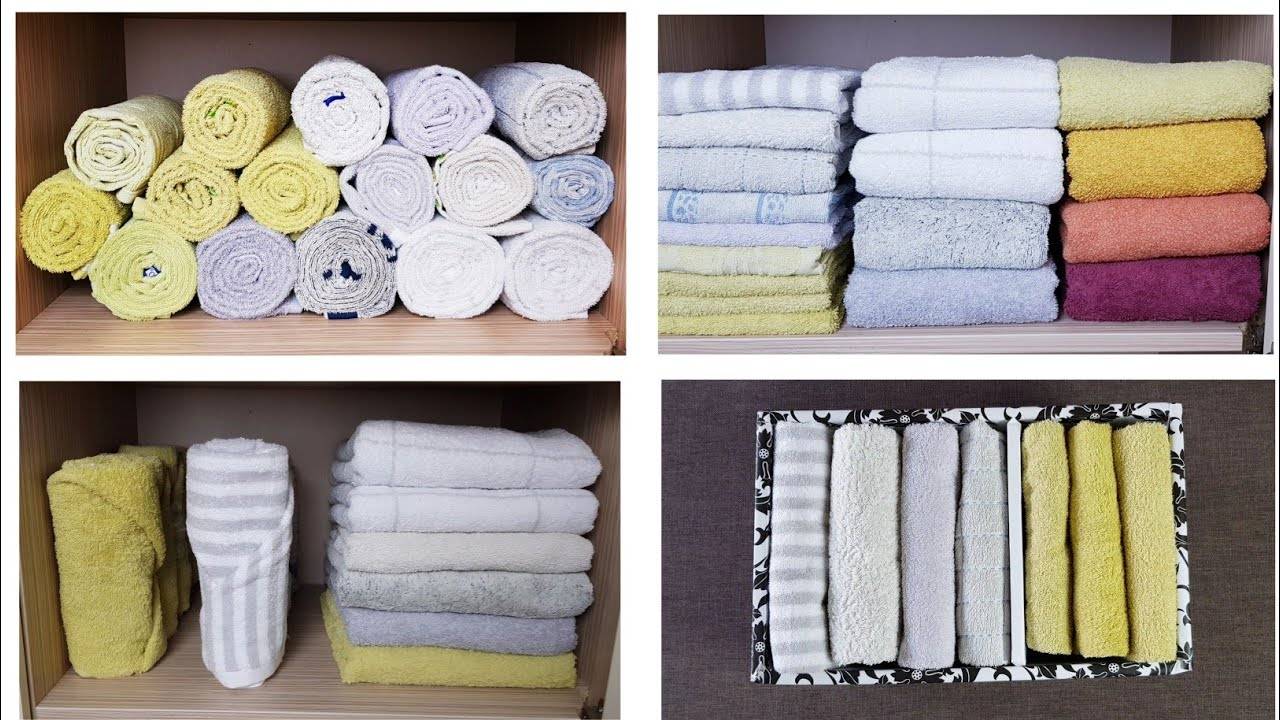 Как свернуть полотенце в трубочку: классические методы складывания полотенец.