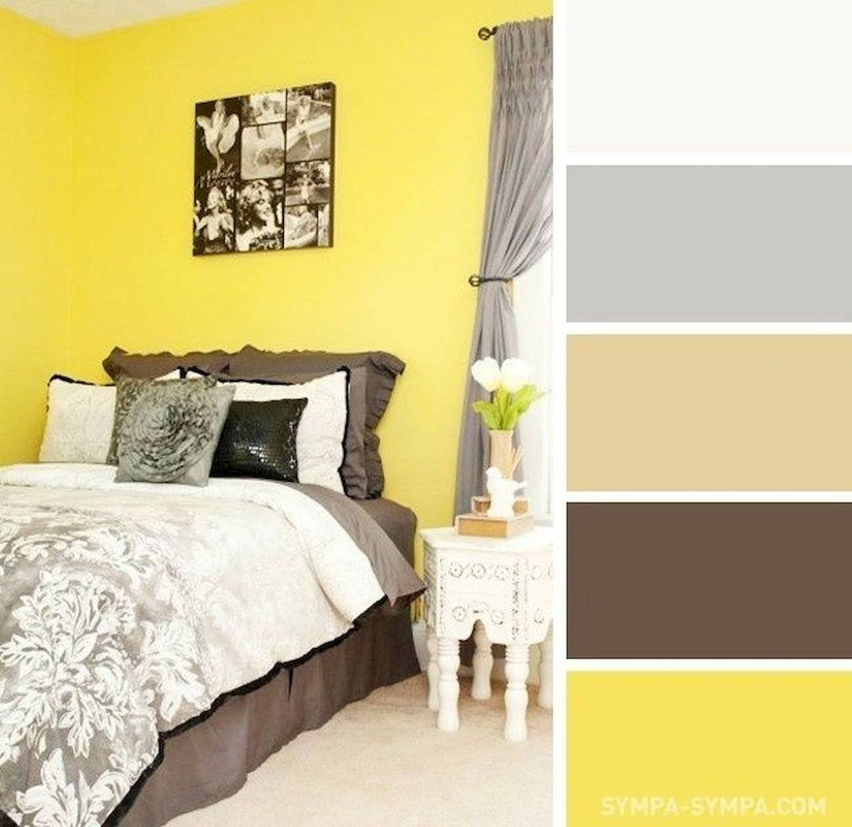 Гармония цветовых сочетаний в интерьера спальни