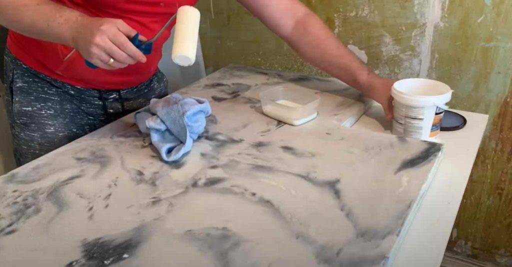 Покраска стен под мрамор — что нужно и как выполняется?