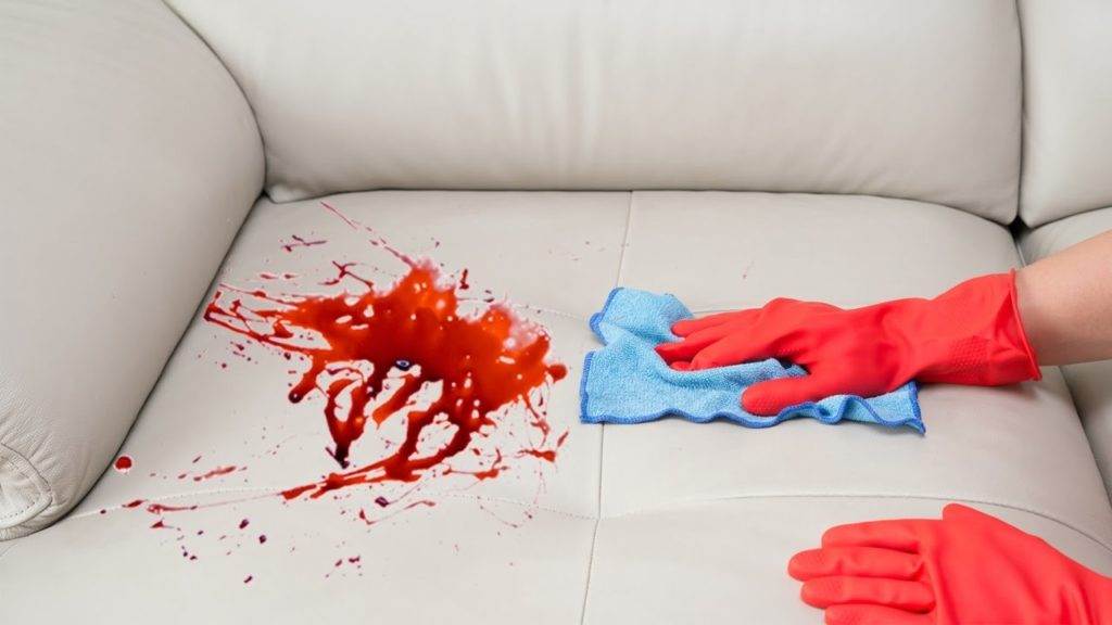 Как отмыть кровь с дивана: чем вывести пятна крови с разных обивок