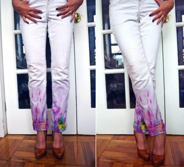 Как покрасить джинсы в домашних условиях- лучшие способы окраски