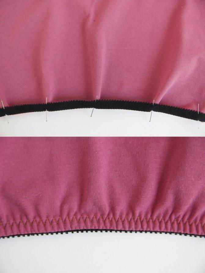 Как пришить резинку к юбке вместо пояса вручную или на швейной машинке