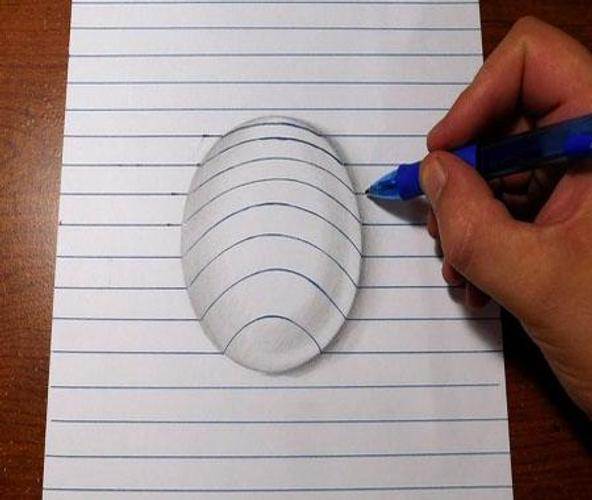 Как научиться рисовать 3d-рисунки на бумаге? делаем 3d-рисунки карандашом на бумаге поэтапно