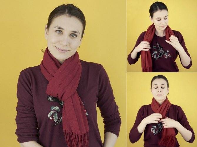 Наглядные фотоинструкции, как красиво завязать шарф, платок и палантин