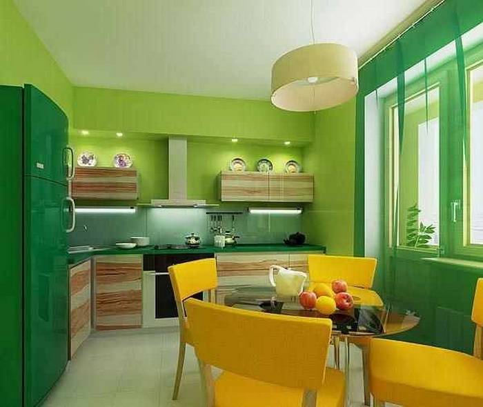 Зеленая кухня: реальные фото примеры кухни зеленого цвета