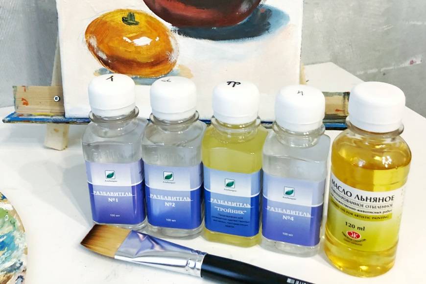 Как разбавить масляную краску: особенности процесса, виды олифы в составе