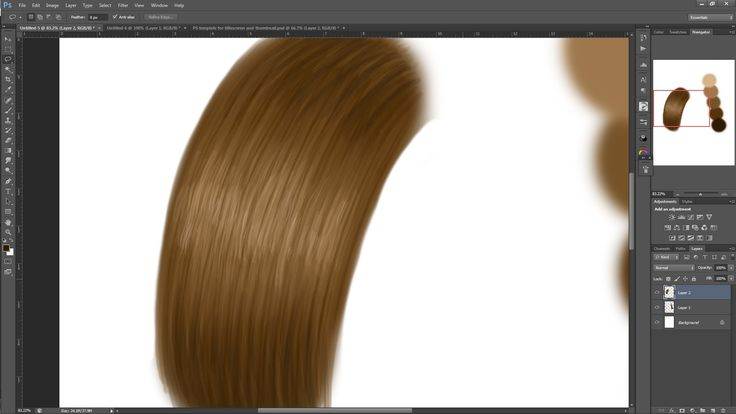 Обработка волос и прически (ретушь волос). часть 5. рисование волос