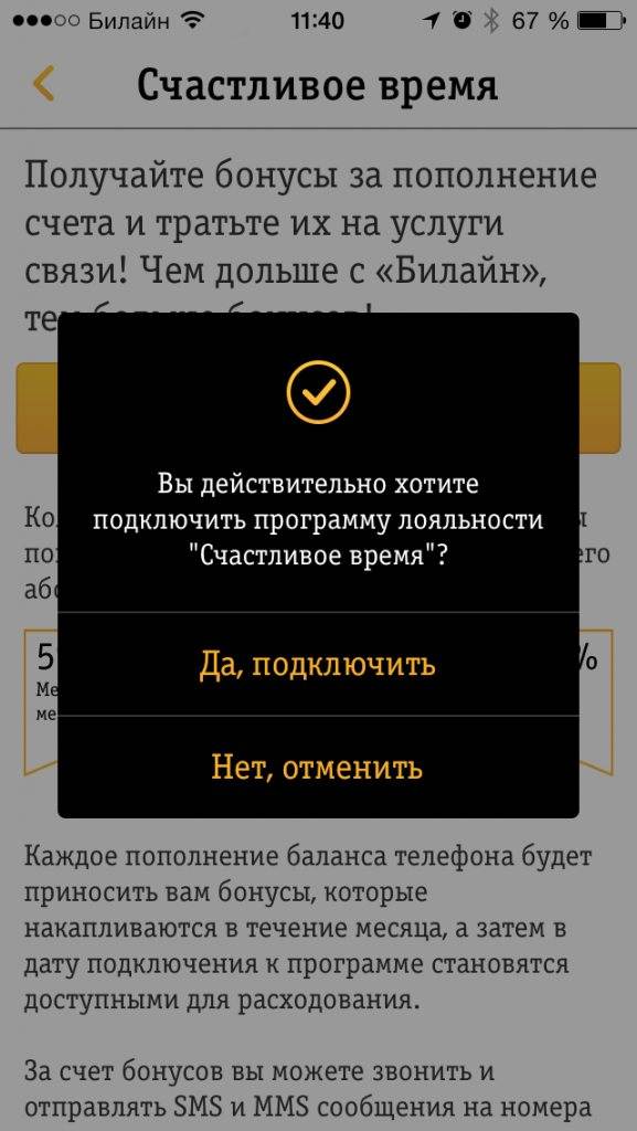 Бонусная программа билайн в 2019 году