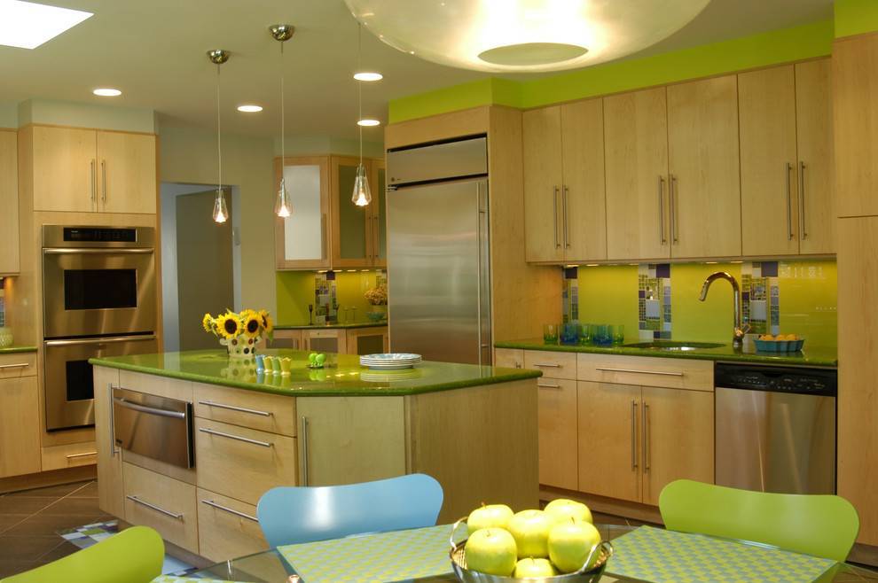 Кухня фисташкового цвета - 45 фото идей сочетания фисташкового дизайна