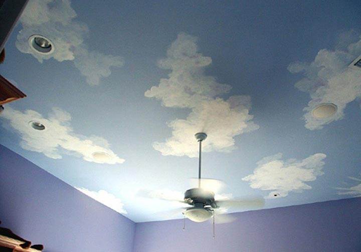 Небо на потолке - изюминка вашего интерьера