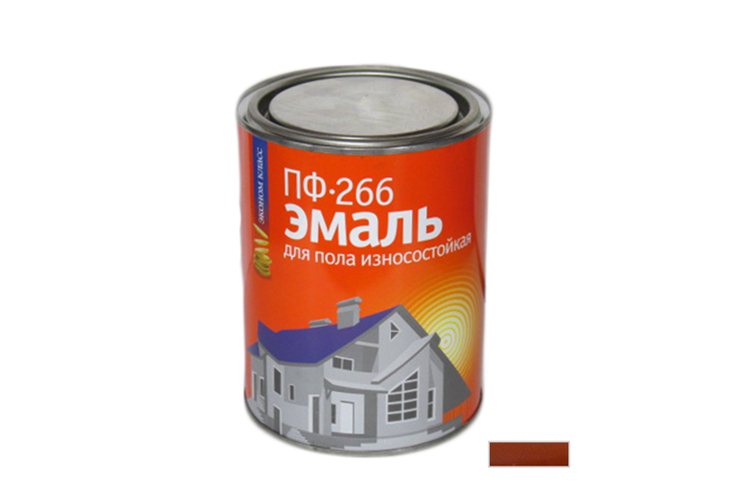 Эмаль пф-266: технические характеристики и цвета, расход на 1 м2, красно- и жёлто-коричневая эмаль, краска пф-266м