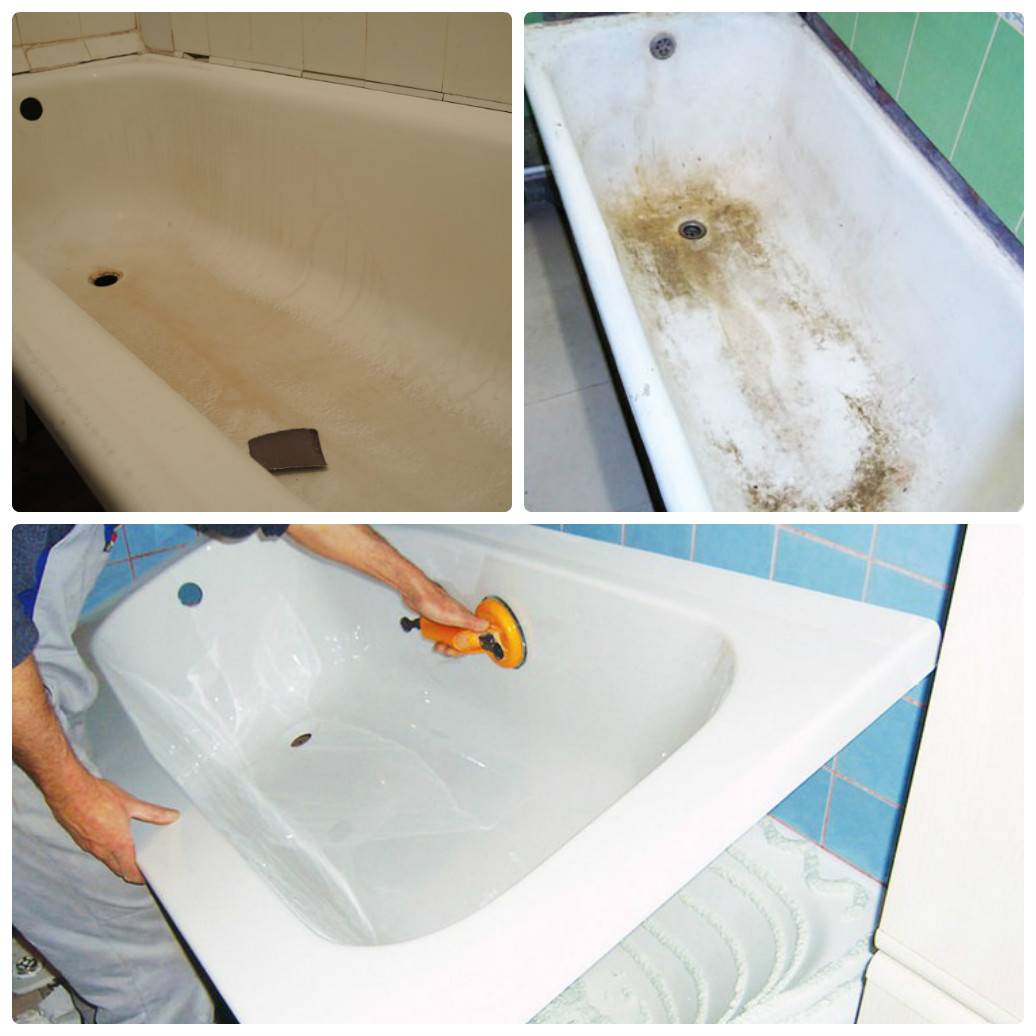 Способы чистки различных видов ванн