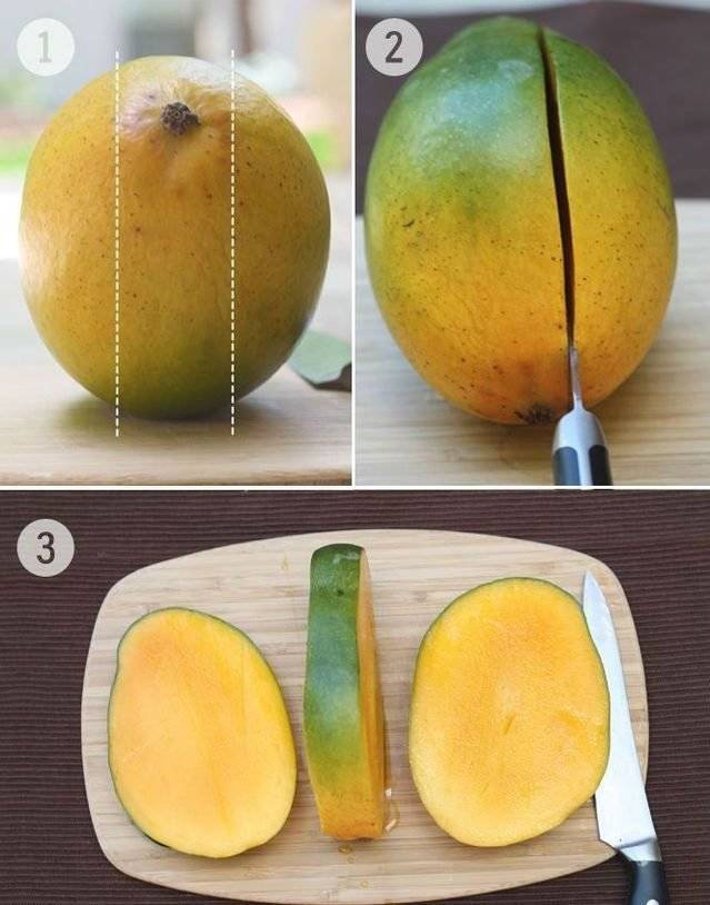 4 простых способа почистить манго и подать его к столу