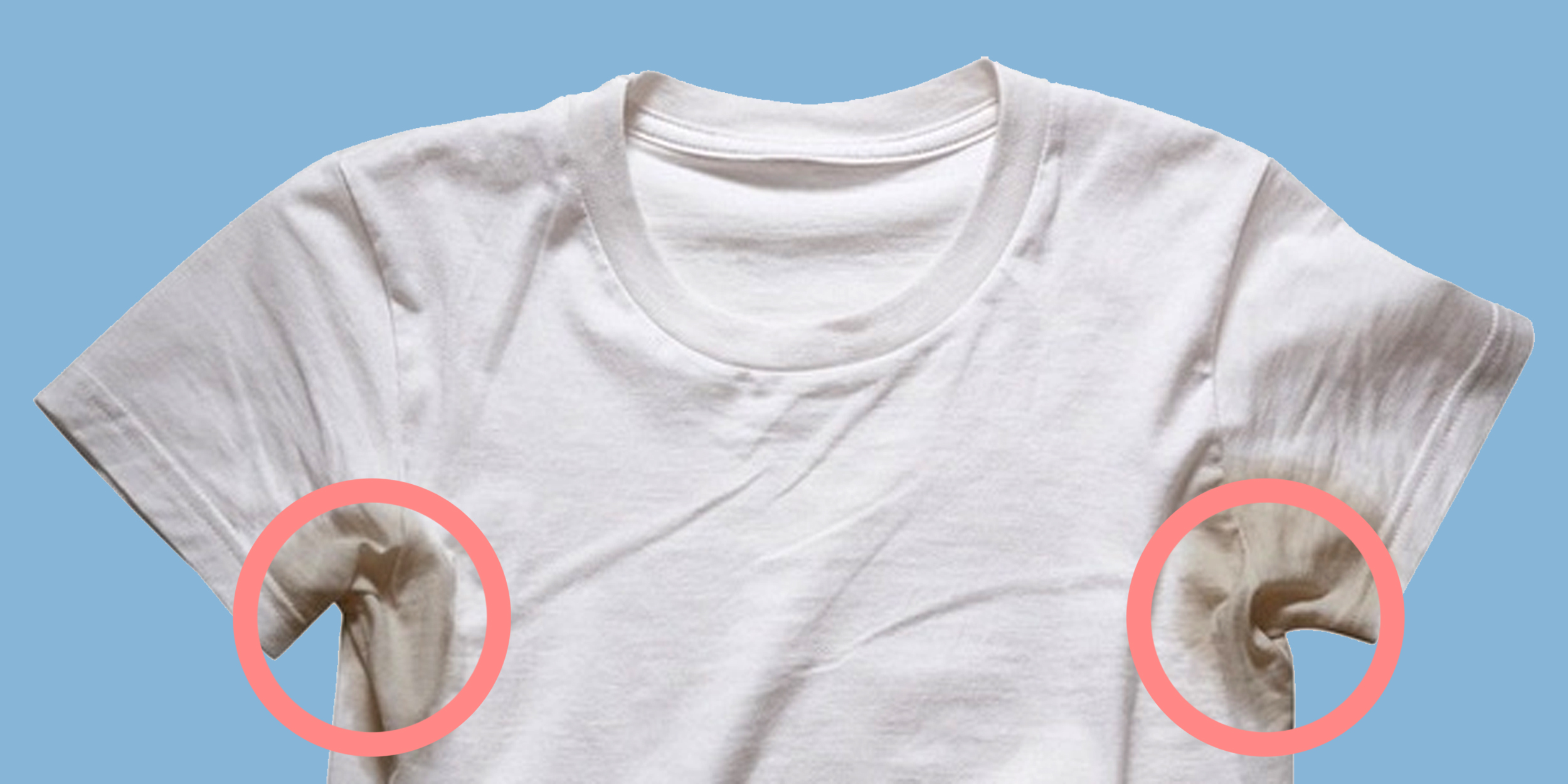 Как отстирать даже застарелые пятна от пота на белой одежде