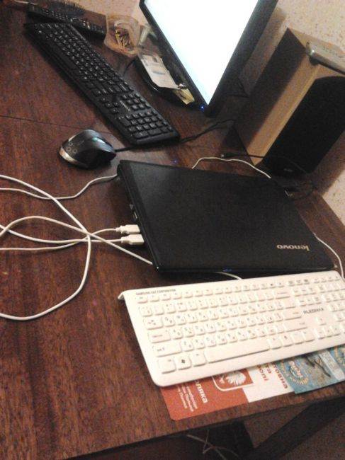 Как подключить клавиатуру и мышь к ноутбуку