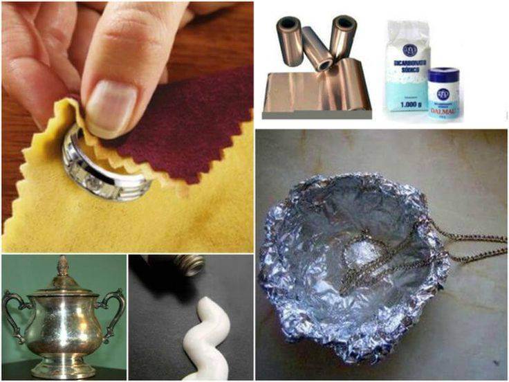 Как почистить серебряное кольцо при помощи подручных средств