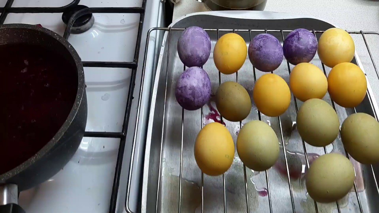 Как правильно красить яйца куркумой на пасху