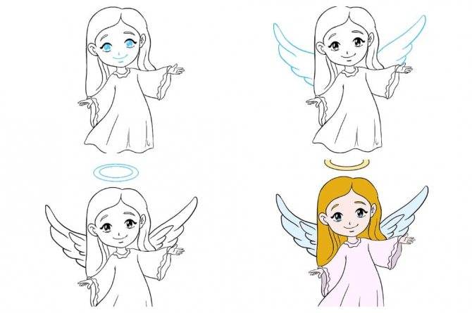 Как нарисовать ангела карандашом (44 фото) - поэтапные инструкции по рисованию | n-nu.ru