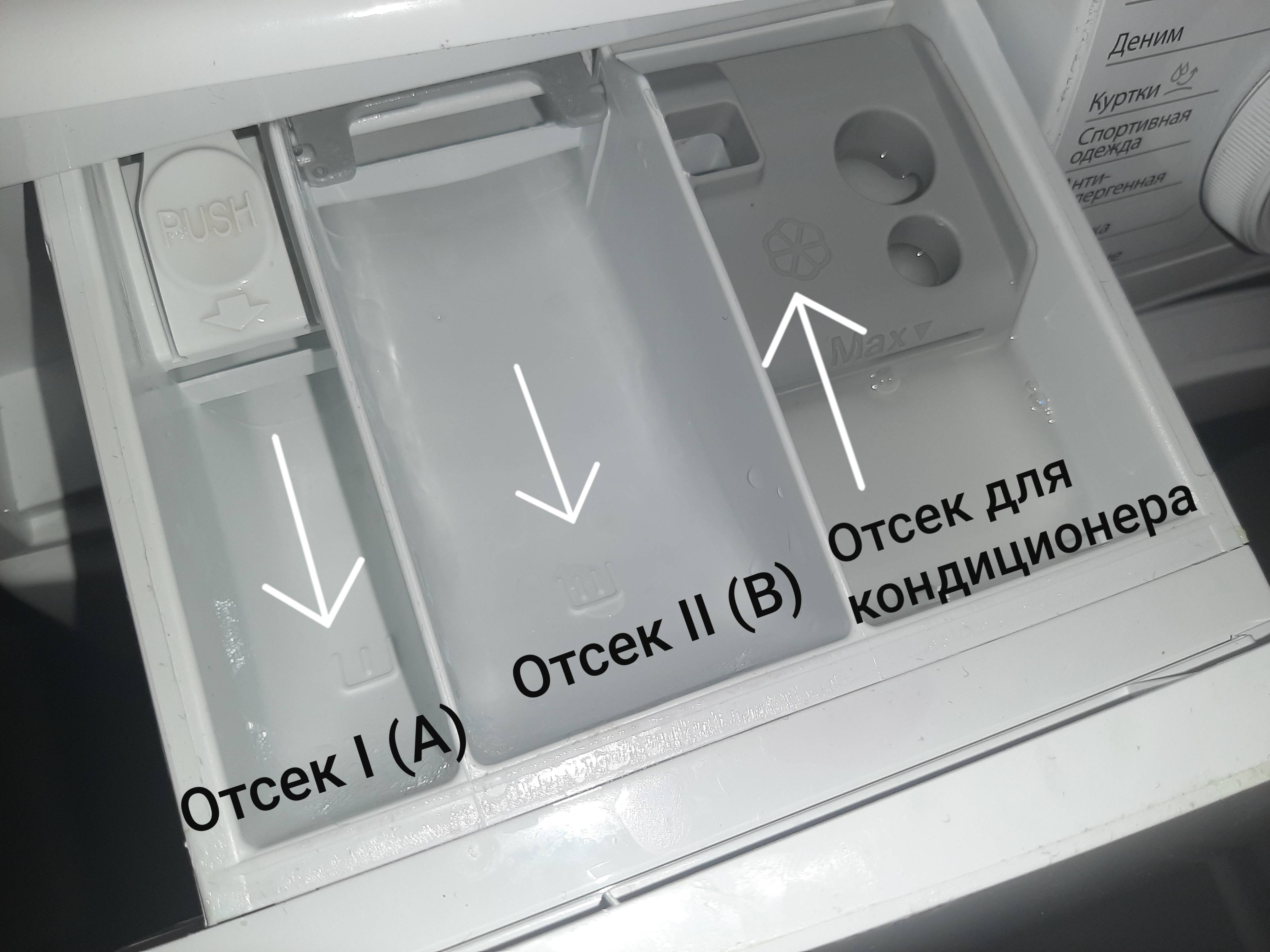Куда сыпать порошок в стиральной машине при основной стирке - kupihome.ru