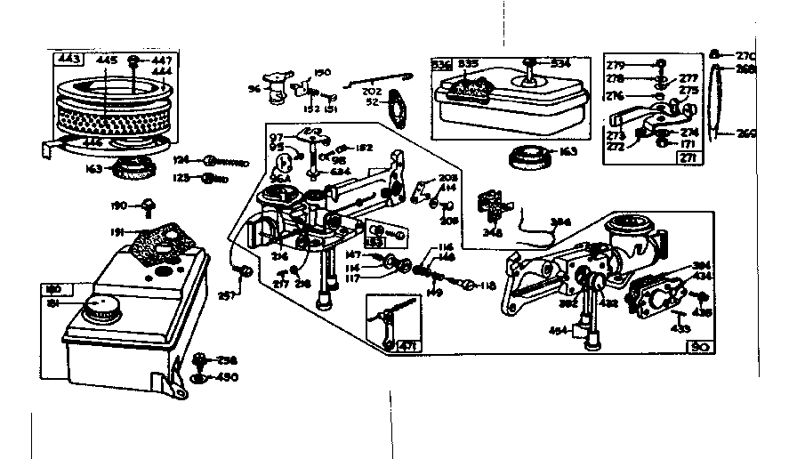 Briggs stratton схема двигателя