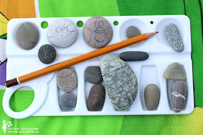 Рисунки на морских камнях, простые и красивые: мастер-класс по росписи своими руками для начинающих