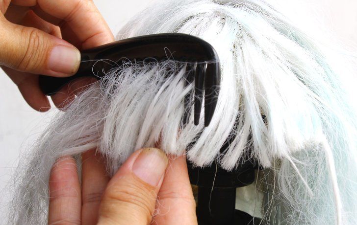 Как постирать парик из искусственных волос