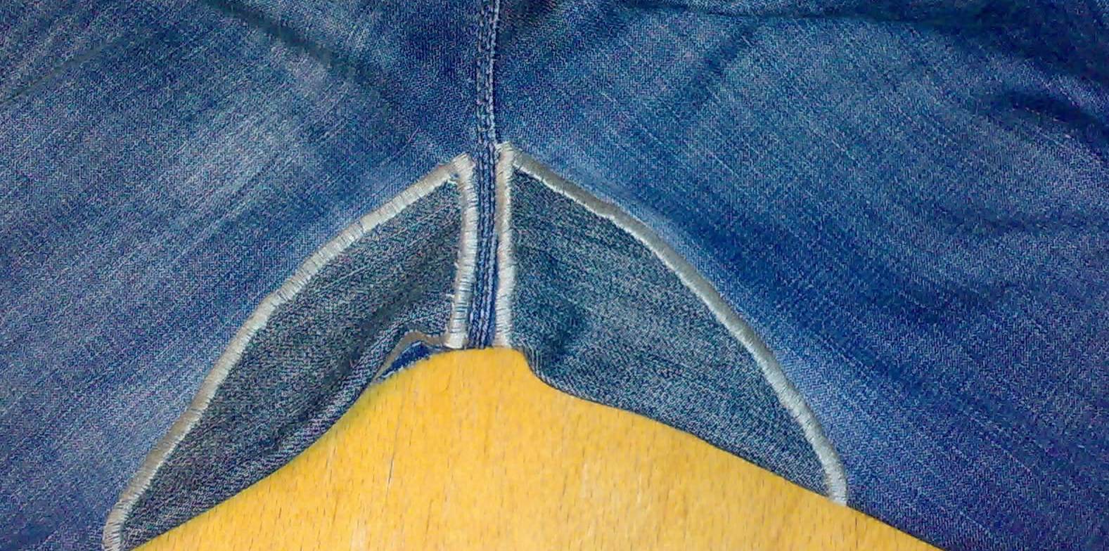 Узнайте как зашить протирающиеся между ног штаны