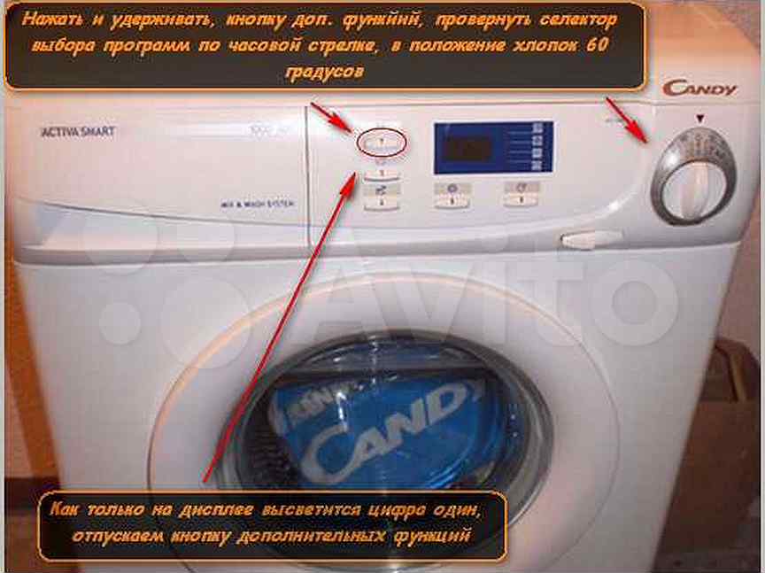 Коды ошибок стиральных машин candy