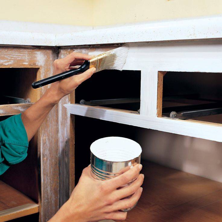 Как перекрасить кухонный гарнитур своими руками — какой краской
