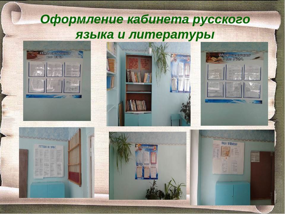 Фото кабинета русского языка и литературы в школе оформление
