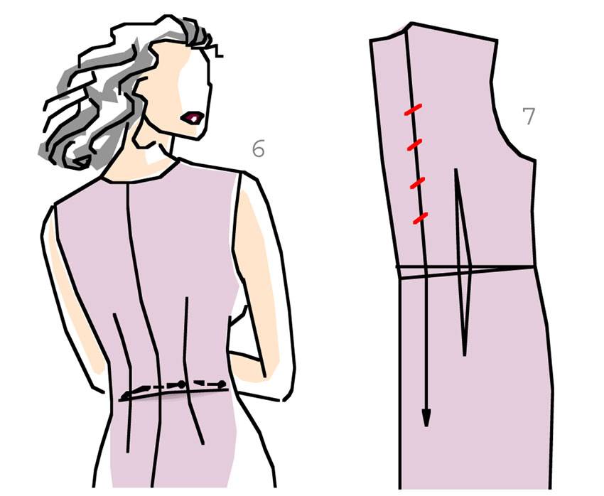 Как уменьшить размер блузки