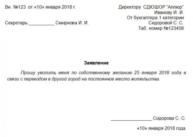 Заявление об уходе на пенсию образец