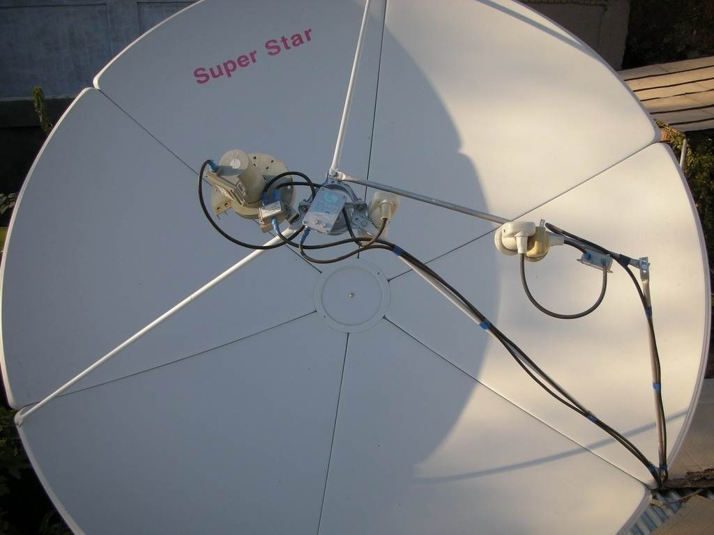 Настройка прямофокусной спутниковой антенны 180 см на спутник ямал