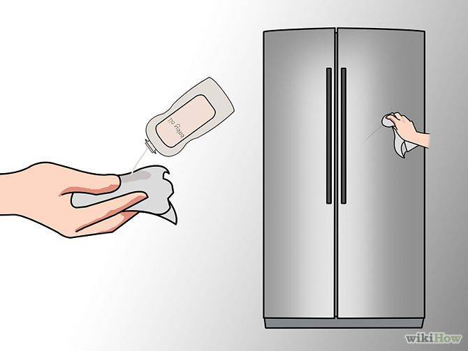 Как удалить наклейку с холодильника нержавеющая сталь