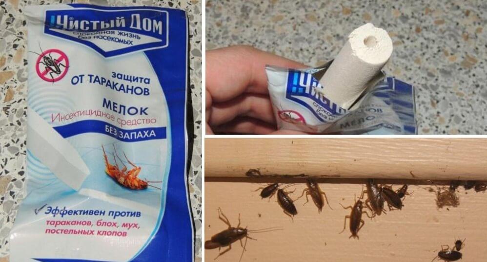 Порошки и мелки от тараканов