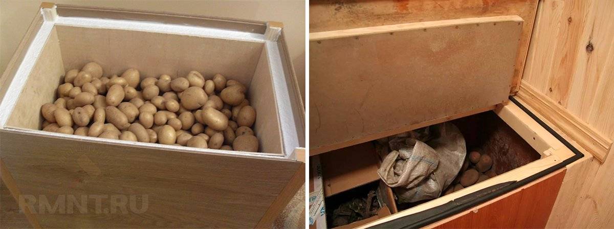 Хранение картофеля на балконе зимой: как хранить картошку правильно