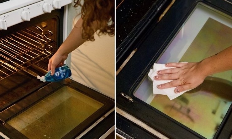 Безопасные средства для чистки стекол в духовом шкафу